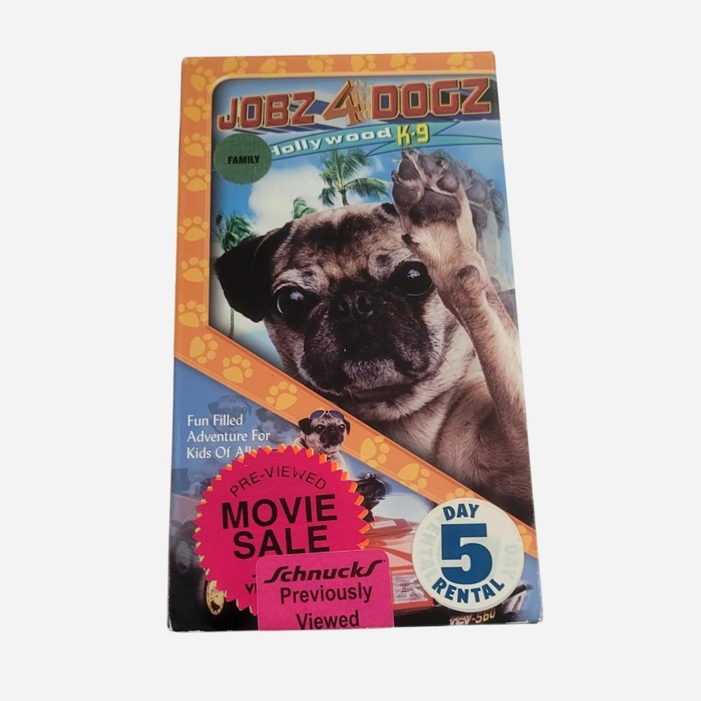 Jobz 4 Dogz Hollywood K9 VHS tape